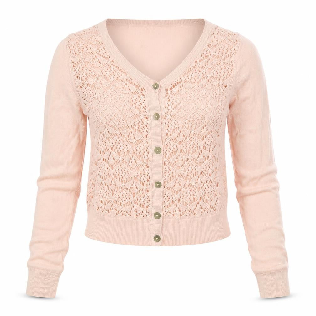Limited Collection Womens Pink  Knit Cardigan Jumper Size 8