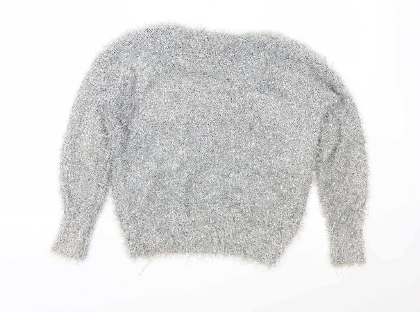 Select Womens Grey  Knit Pullover Jumper Size 12