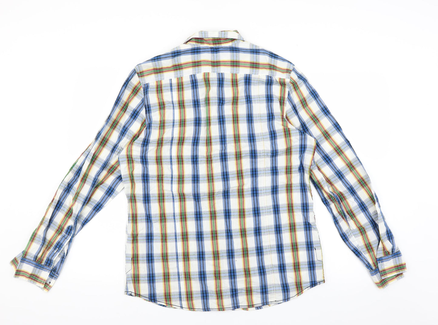 Cherokee Mens Multicoloured Check   Button-Up Size S