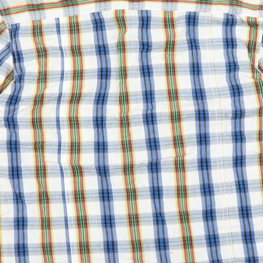 Cherokee Mens Multicoloured Check   Button-Up Size S
