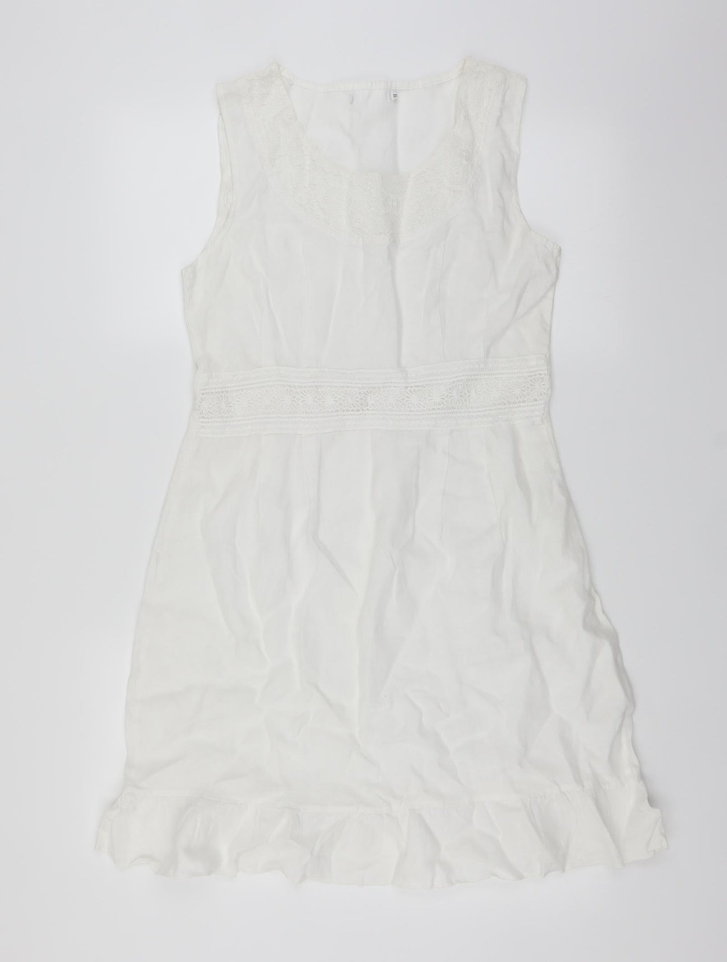 Preworn Womens White   Sheath  Size M