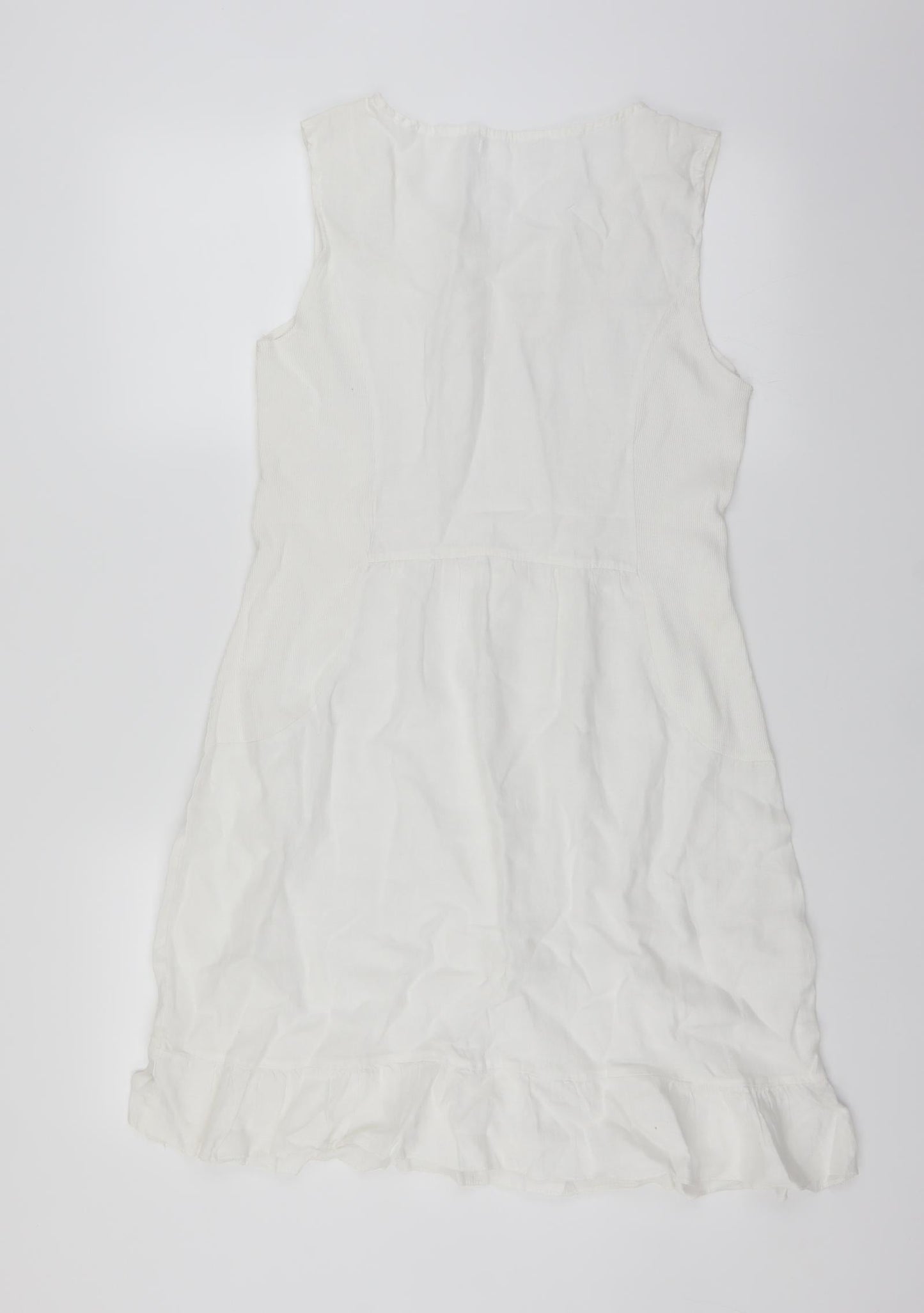 Preworn Womens White   Sheath  Size M