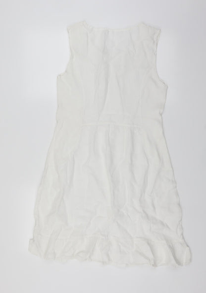 Womens White   Sheath  Size M
