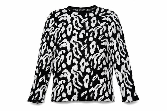 Front view of Peacocks women’s black jumper, size UK 12