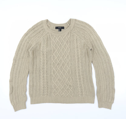 Front view of Forever 21 women’s beige jumper, size S