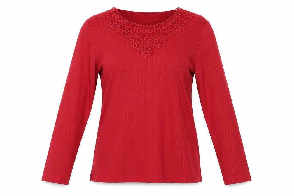 Bonmarché Womens Red Basic T-Shirt Size XS