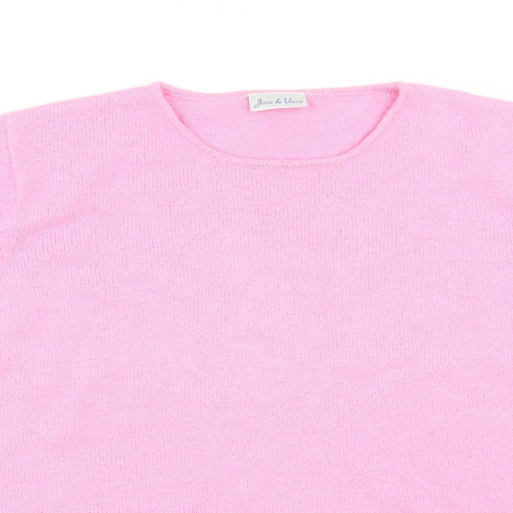 Joie De Vivre Womens Pink   Pullover Jumper Size M