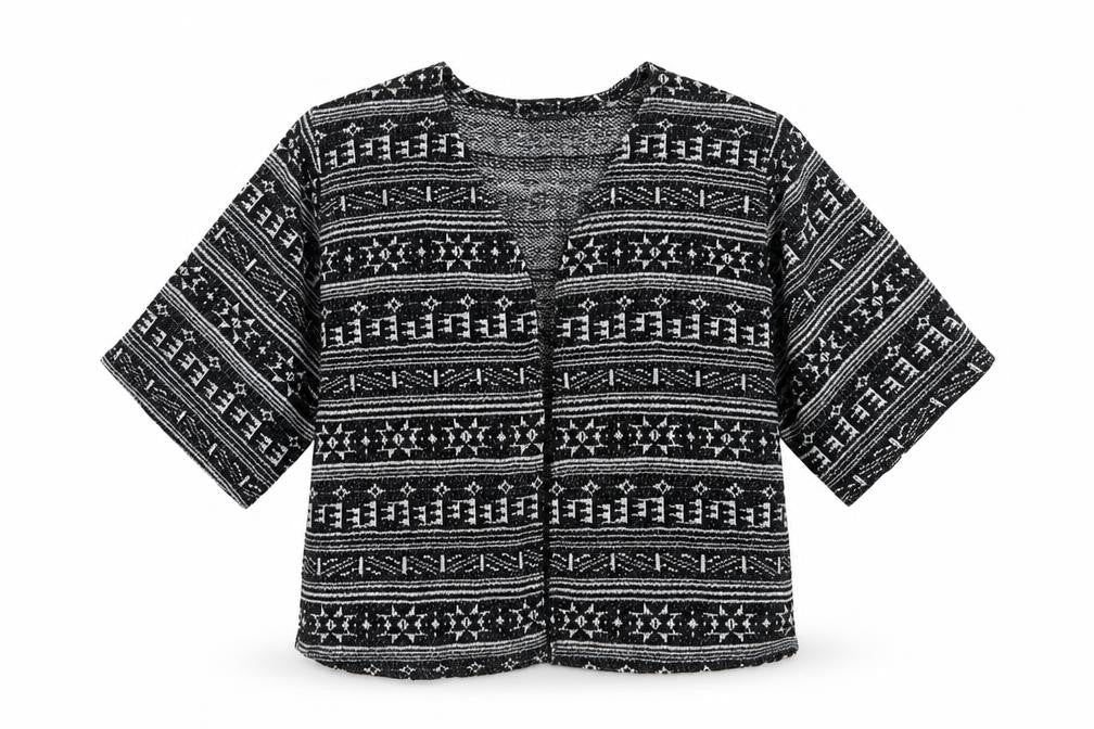 Primark Womens Black Geometric  Jacket  Size 16
