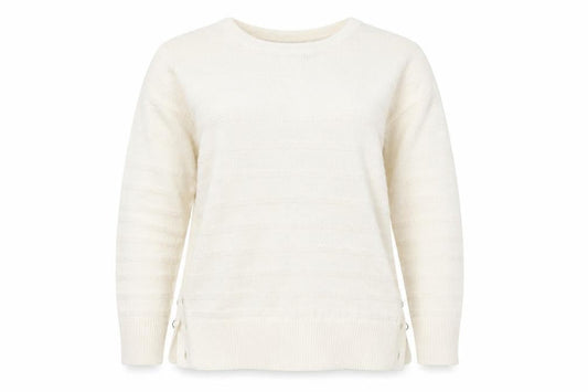 Front view of EWM women’s ivory jumper, size M