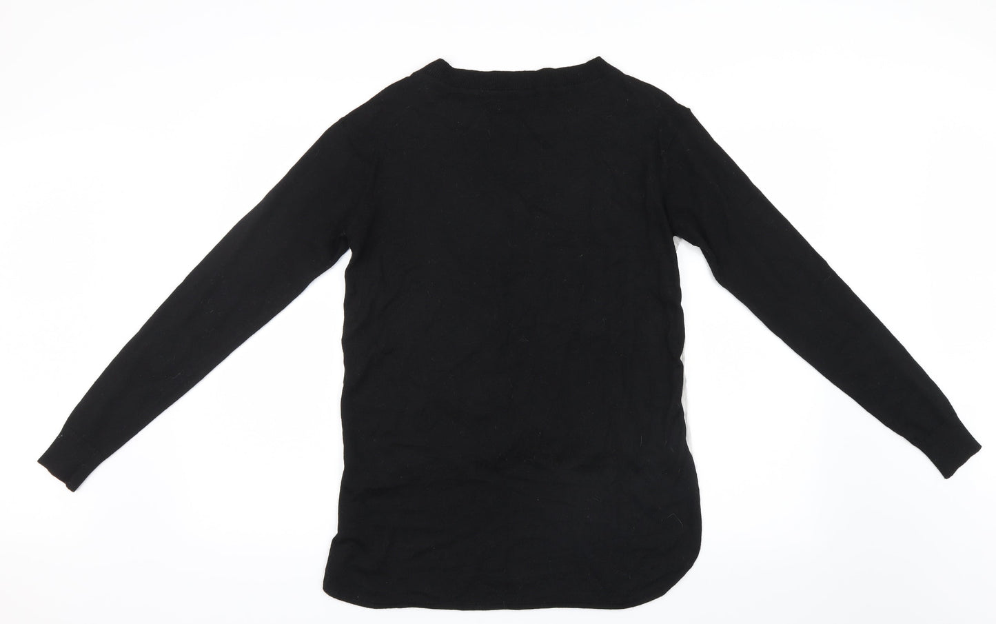 Cream Womens Black Geometric  Basic T-Shirt Size XS