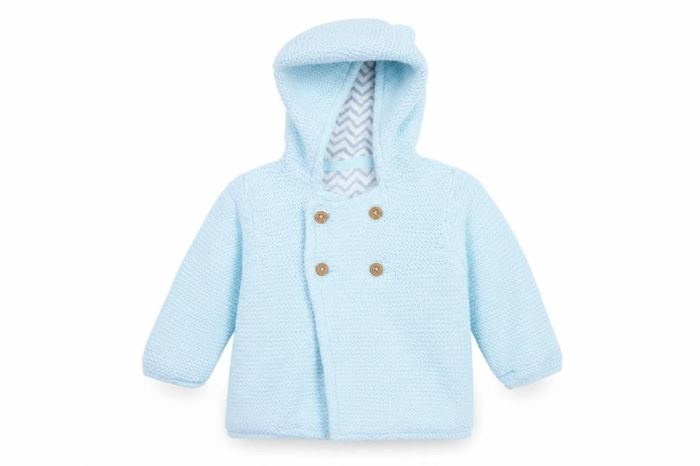Marks & Spencer Girls Blue  Knit Jacket  Size 3-6 Months