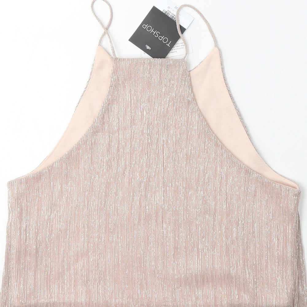 Topshop Womens Pink   Basic Tank Size 10