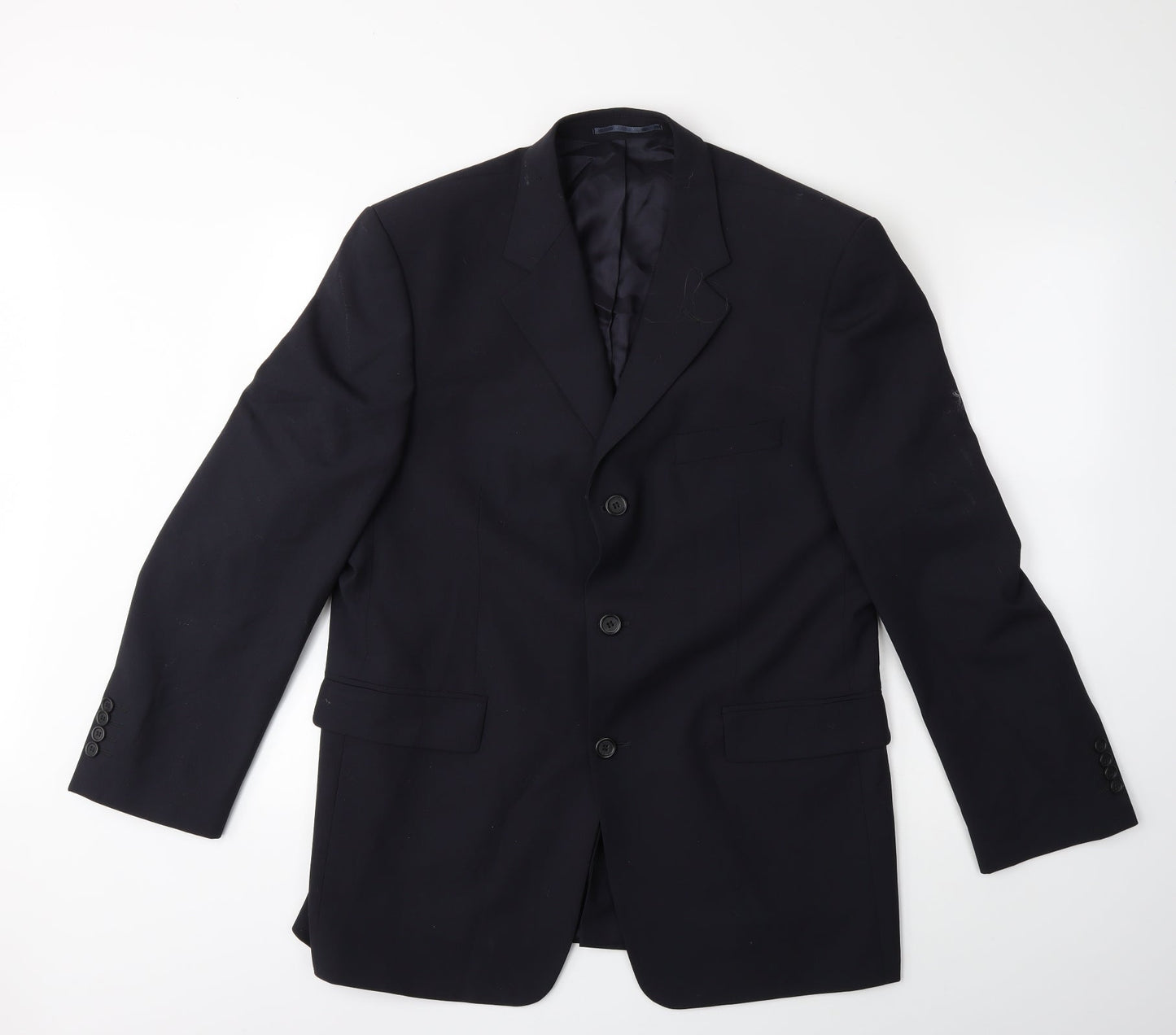 Preworn Mens Blue   Jacket Suit Jacket Size 42