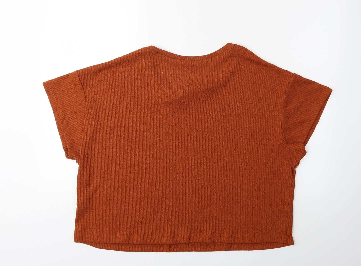 Primark Womens Orange  Knit Pullover Jumper Size 18