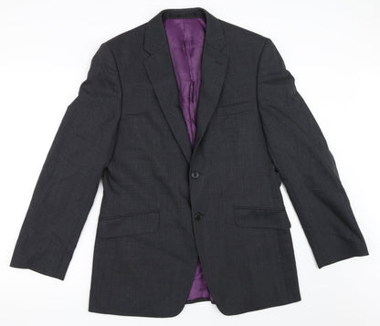 Additional front view of Performance Suit men’s grey jacket blazer, size 38