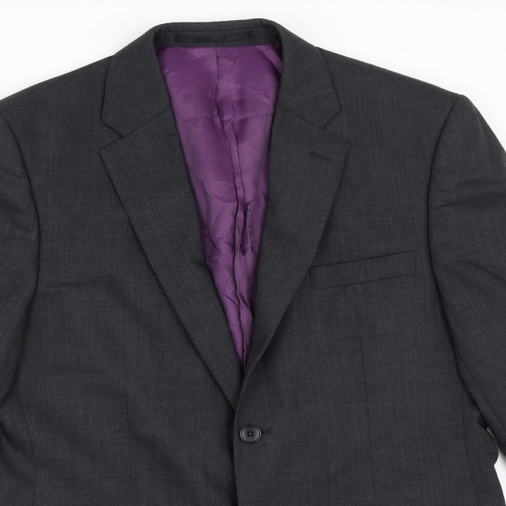 Performance Suit Mens Grey   Jacket Blazer Size 38
