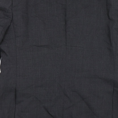 Brand and care label for Performance Suit men’s grey jacket blazer, size 38