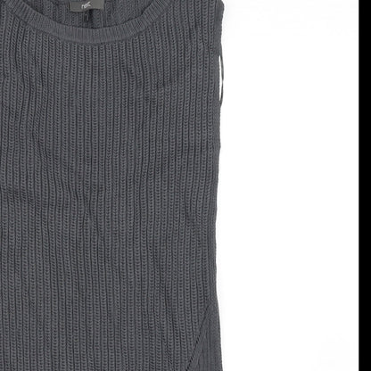 Close-up detail of Next women’s grey jumper, size UK 6