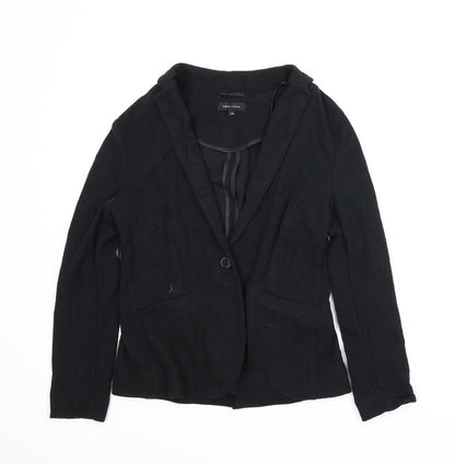 Additional front view of New Look women’s black jacket, size UK 10