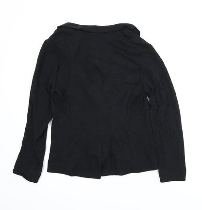Back view of New Look women’s black jacket, size UK 10