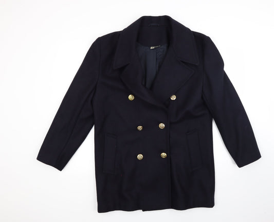 Additions Womens Blue   Overcoat Coat Size 12