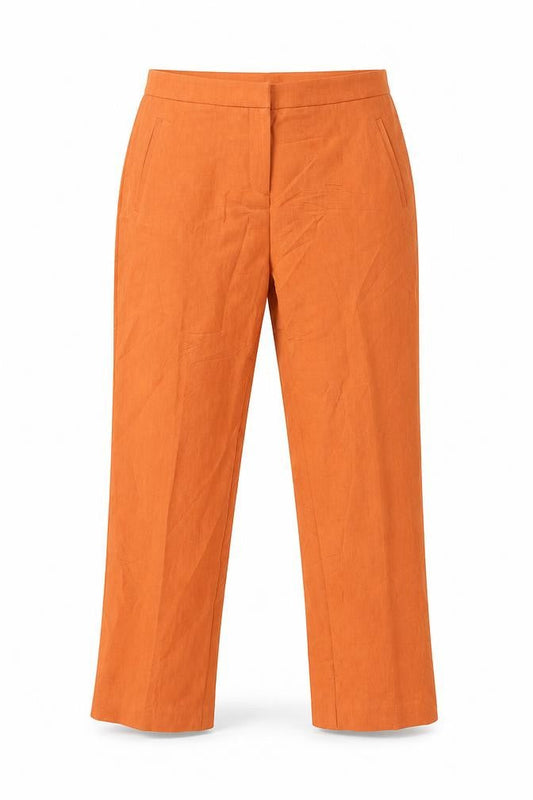 Pieces Womens Orange   Trousers  Size L L28 in