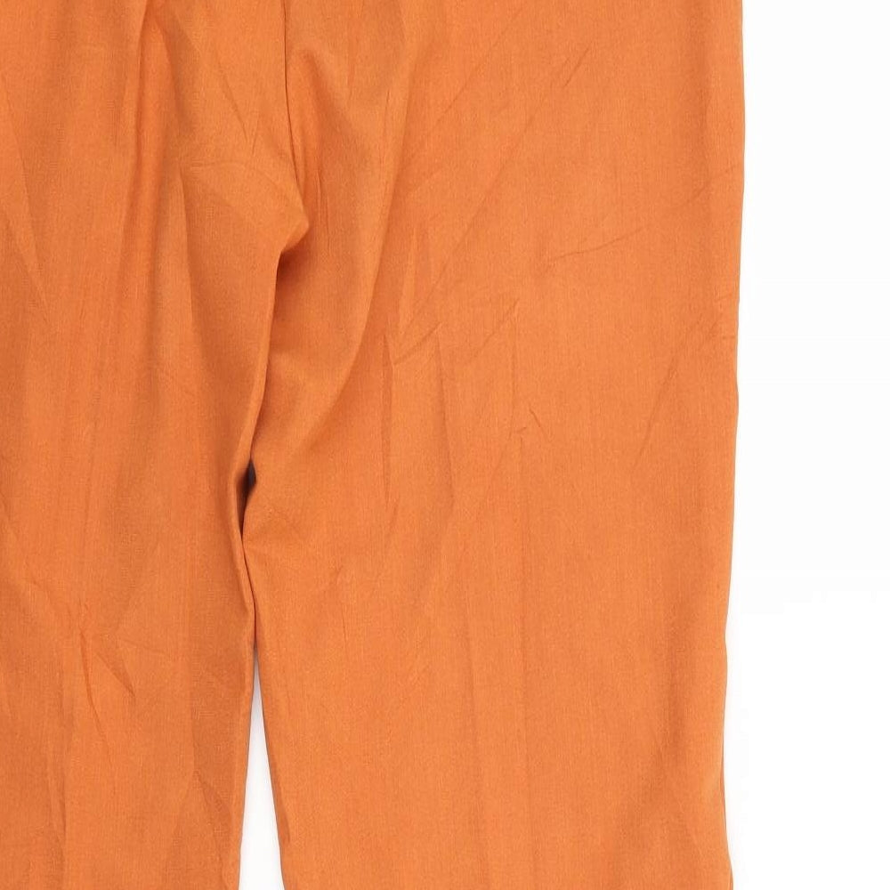 Pieces Womens Orange   Trousers  Size L L28 in