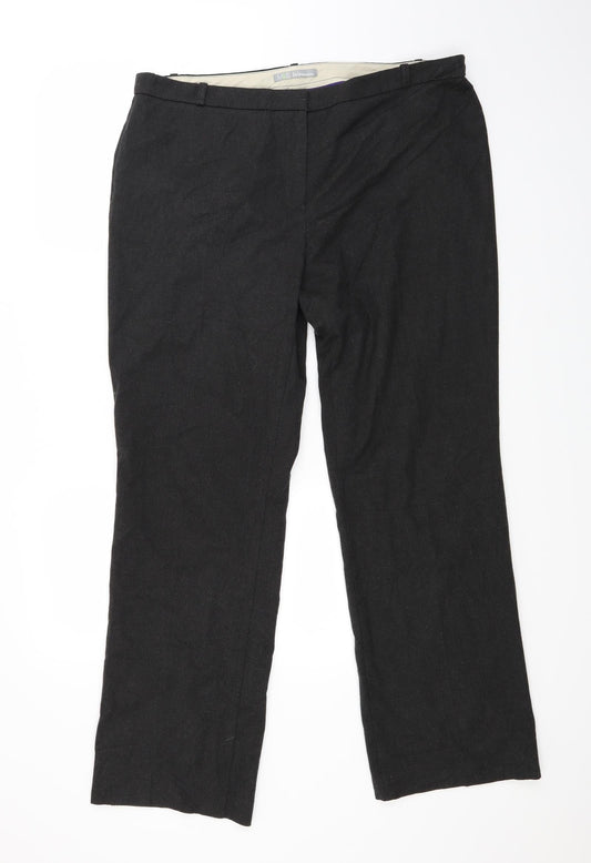 Marks and Spencer Womens Grey   Trousers  Size 16 L28 in
