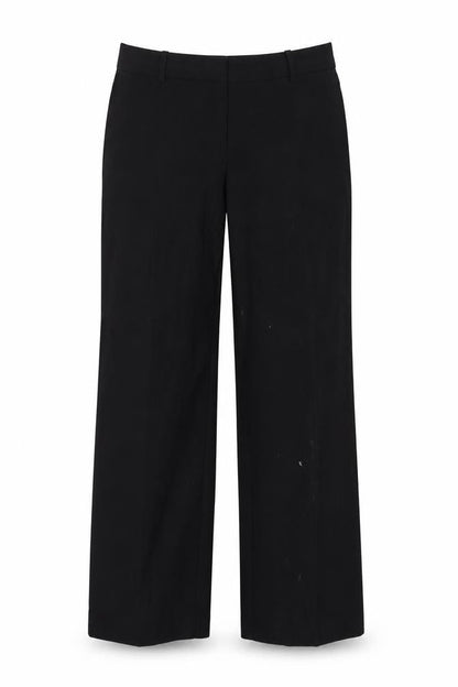 Front view of Next women’s black trousers, size UK 12, 28-inch leg