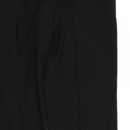 Brand and care label for Next women’s black trousers, size UK 12, 28-inch leg