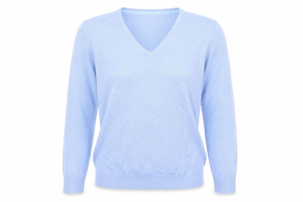isle Womens Blue   Henley Jumper Size 16