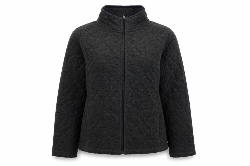 Eivissa Womens Black   Full Zip Jumper Size 10