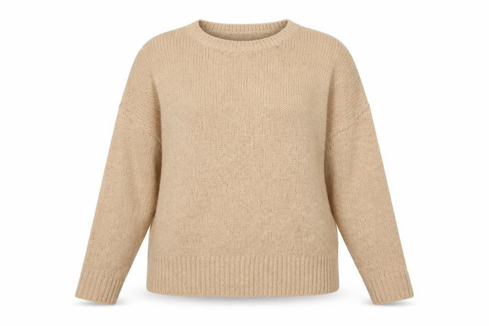 New Look Womens Beige  Knit Pullover Jumper Size M
