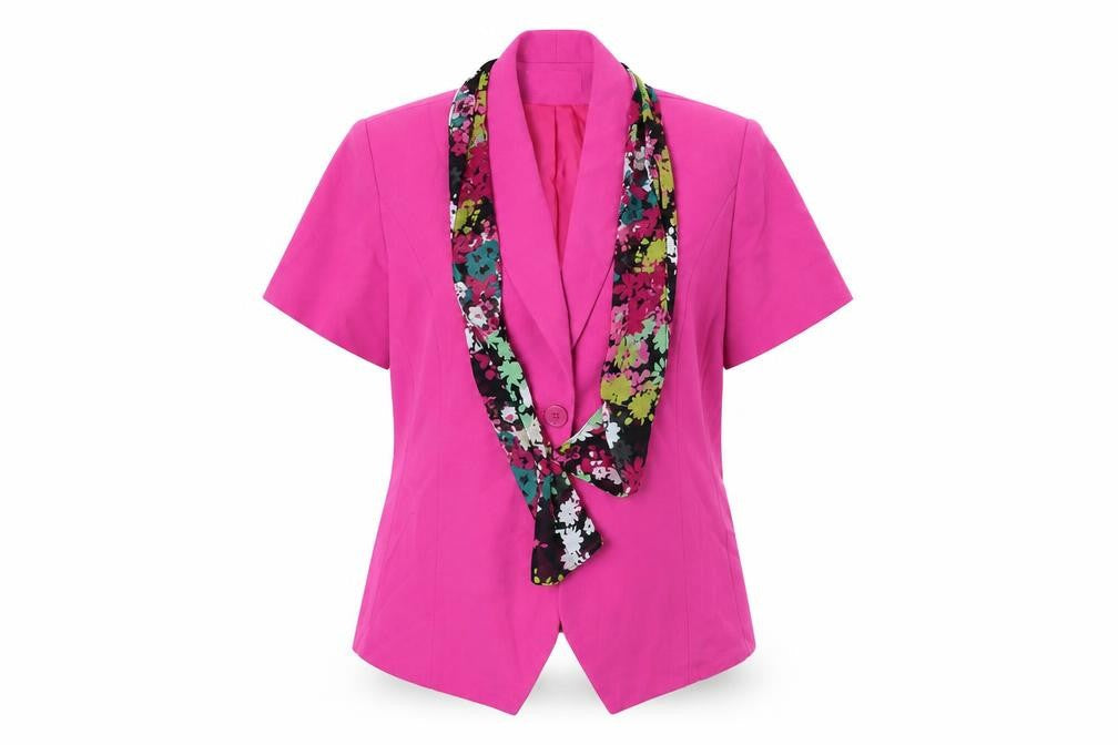 Gray Osbourn Womens Pink   Jacket  Size 20