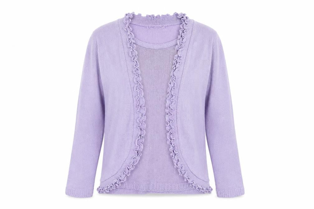 Jouly Womens Purple  Knit Pullover Jumper Size S