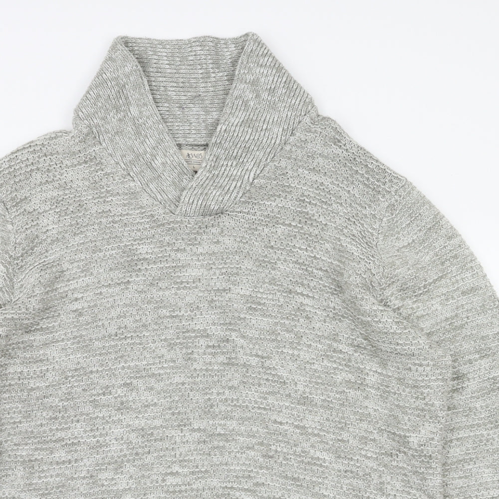 Acw85 Mens Grey   Pullover Hoodie Size L