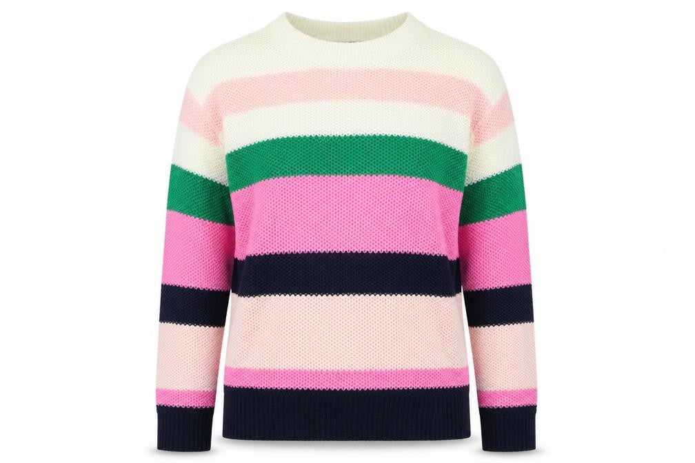 Dorothy Perkins  Womens Pink Striped  Pullover Jumper Size 6