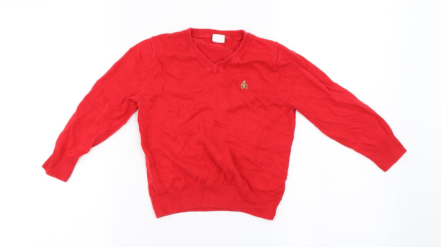 Gap Boys Red   Pullover Jumper Size 3 Years