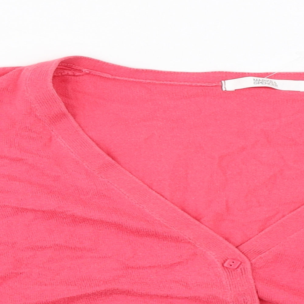 Marks and Spencer Womens Pink   Pullover Jumper Size 18
