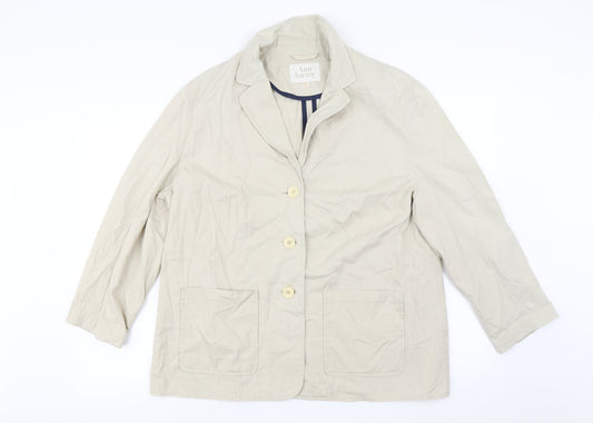 Ann Harvey  Womens Beige   Jacket Coat Size 18
