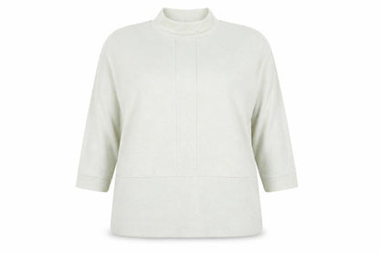 Front view of Tu women’s green jumper, size UK 18