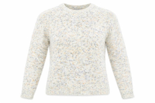 Front view of Papaya women’s ivory henley jumper, size M