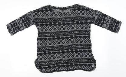 Additional front view of Next women’s black jumper, size UK 8
