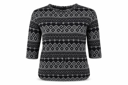 Front view of Next women’s black jumper, size UK 8