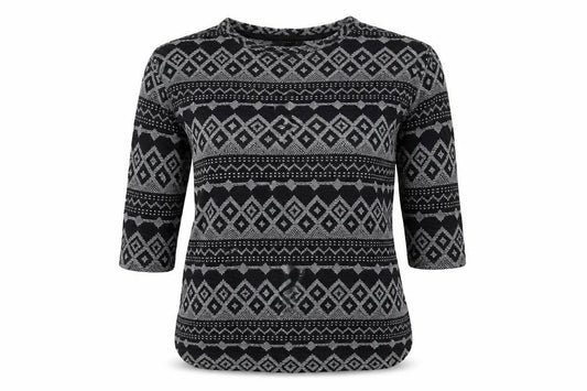 Front view of Next women’s black jumper, size UK 8