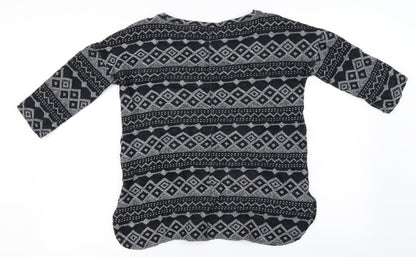 Back view of Next women’s black jumper, size UK 8