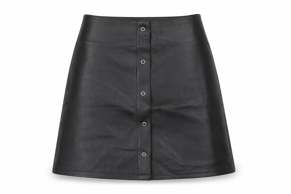 PRETTYLITTLETHING Womens Black   A-Line Skirt Size 6