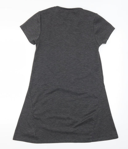 Preloved Zara Womens Grey   A-Line  Size M - Back
