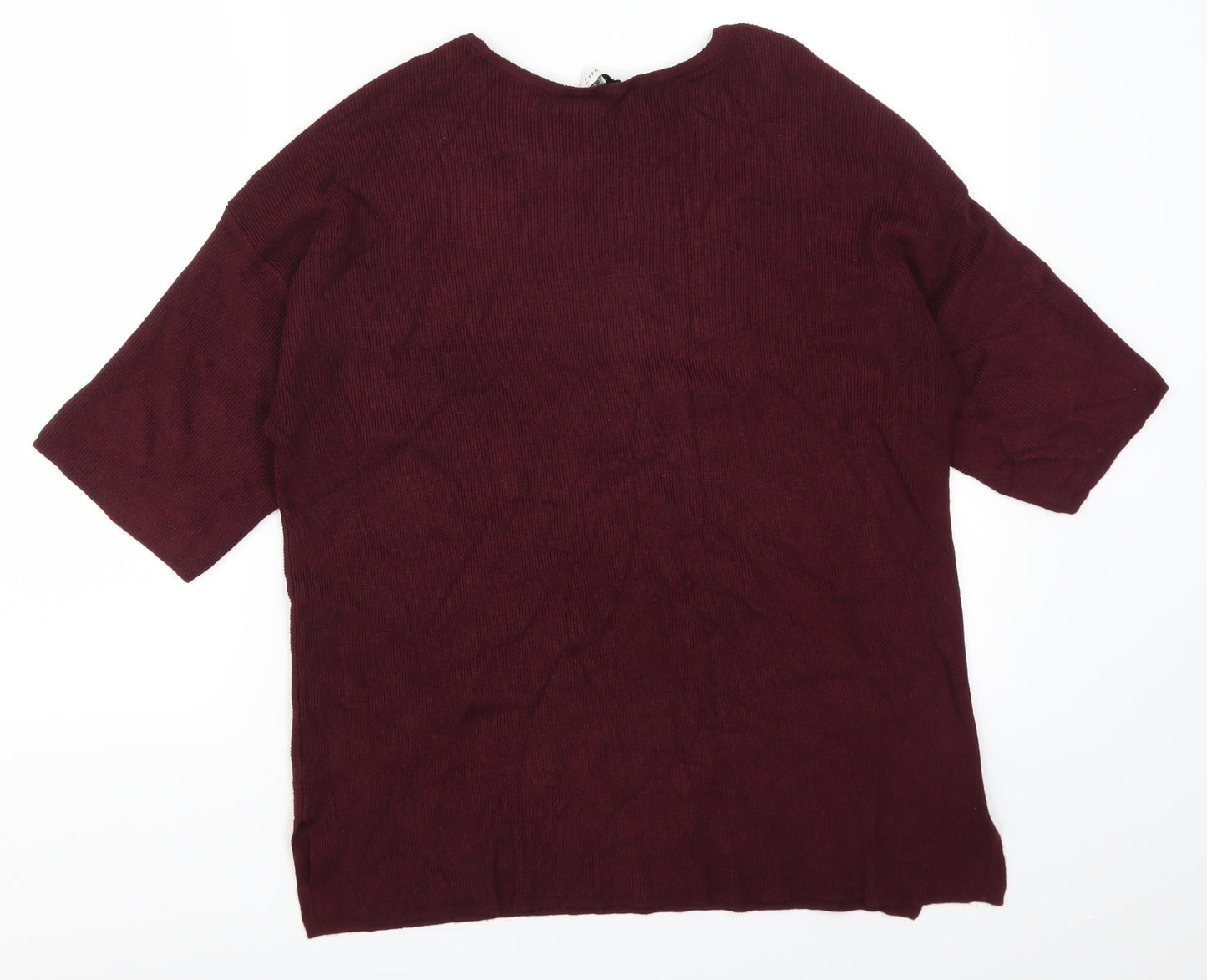 Warehouse Womens Red   Pullover Jumper Size 6  - Burgundy