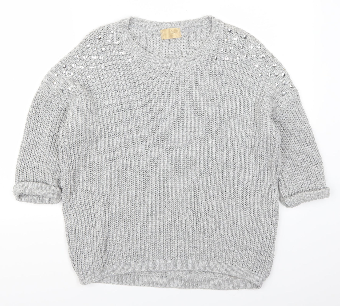 Lou Lou Womens Grey   Pullover Jumper Size M